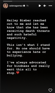 Hailey Bieber Selena Gomez Feud