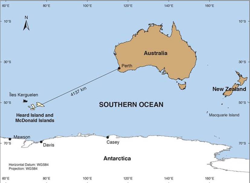location of Heard Island 